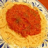 トマト缶で簡単☆ひき肉パスタ